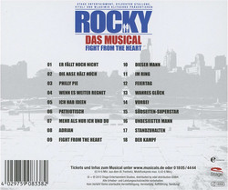 Musical ROCKY CD-Cover Rückseite © Stage Entertainment